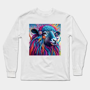 Psychedelic Sheep Long Sleeve T-Shirt